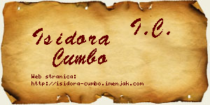 Isidora Cumbo vizit kartica
